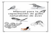 Manual para la capacitación de guías naturalistas de …sonoranjv.org/projects/birdtourism/Manuals/birdguide_carpeta_v2010... · Sonoran Joint Venture Manual para la Capacitación