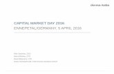 CAPITAL MARKET DAY 2016 ENNEPETAL/GERMANY… · CAPITAL MARKET DAY 2016 ENNEPETAL/GERMANY, 5 APRIL 2016 Riet Cadonau, ... The effects and risks of new technologies ... (MKS) Electronic