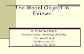 The Model Object in EViews - World Banksiteresources.worldbank.org/INTPSIA/Resources/... · In EViews, the model object combines such ... Above reveals that explanatory variable y