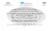 BOOK OF ABSTRACTS - Turbo & Jet Engine …jet-engine-lab.technion.ac.il/files/2016/11/2016-BOOK-OF...2 רשע השימחה ןויעה םוי זג תוניברוטו ןוליס יעונמב