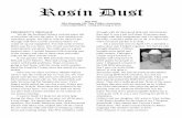 Rosin Dust - Oregon Old Time Fiddlers Association · 2017-05-10 · and his wife Mary Jane, ... sent my PA system home with Bill Meyers. ... My oldest son John has started making