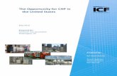 The Opportunity for CHP in the United States · Anne Hampson Ken Darrow . NOTICE In funding, issuing or making this publication available,neither ICF nor AGA is undertaking to render