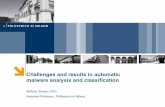 Challenges and results in automatic malware … · Challenges and results in automatic malware analysis and classification ... To test accuracy and robustness of our system we need