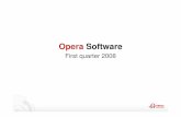 Opera Software - otello.cdn.prismic.io · On track, focused and taking advantage of industry trends Business Shipments of Opera Mobile: ... vs. MNOK -5.8 in 1Q07 * Non-IFRS EBITDA