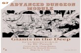 DUNGEON MODULE G7 - & Magazine - Wizardawnwizardawn.and-mag.com/non/G7_Giants_in_the_Deep.pdf · DUNGEON MODULE G7 GIANTS IN THE DEEP by RC Pinnell FOREWARD This adventure is designed