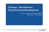 Clear Written Communications - rch.org.au · 2.2 Language - Choosing your words 7 ... Plain Language and Aphasia ... • images that illustrate headings and key messages.
