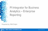 PI Integrator for Business Analytics Enterprise Reporting · PI Integrator for Business Analytics ... Operational Reporting & Analysis Architecture 3 3 ... 20000 - Account SAP