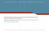 Evaluating Government Employment and Compensation · A. Government Compensation of Employees ... • Exclusion of autonomous entities that perform core government functions. The operations