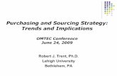 Purchasing and Sourcing Strategy: Trends and Implications · Purchasing and Sourcing Strategy: Trends and Implications ... q Global Electronic Benchmarking Network, 19942000 ... and