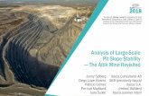 Analysis of Large-Scale Pit Slope Stability The Aitik … · Analysis of Large-Scale Pit Slope Stability —The Aitik Mine Revisited ... •Design of overall slopes is important –for
