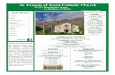 St. Francis of Assisi Catholic Church 47-225 Washington ... · St. Francis of Assisi Catholic Church 47-225 Washington Street La Quinta, CA 92253 ... 40 a.m. CHAPLET OF DIVINE MERCY