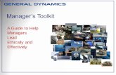 Manager’s Toolkit - EthicsPoint · How to Use The Manager’s Toolkit ... As a manager, you are responsible ... They are a valuable tool.