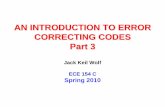 AN INTRODUCTION TO ERROR CORRECTING …circuit.ucsd.edu/~yhk/ece154c-spr16/pdfs/ErrorCorrectionIII.pdf · Introduction to LDPC Codes • These codes were invented by Gallager in his