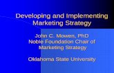 Developing and Implementing Marketing Strategyretawprojects.com/uploads/marketing_development.pdf · Market Segmentation . . .. . . involves subdividing the market place into distinct