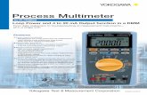 Process Multimeter - cdn.tmi.yokogawa.com · Multimeter ocess Accuracy Accuracy: ± (% of reading + digits) at 23°C ± 5°C, 80% RH or less DC Voltage Measurement V, mV Range Resolution