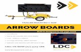 Trailer MounTed C Size ARROW BOARDS - LDC … · Hydraulic mast operation with 360o pivot of sign ... ARROW BOARDS Cost effective; Easy ... • 4 x stabilising jack legs and 1 jockey