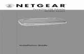 Powerline USB Adapter MODEL XA601 - Netgear · Unpack the box and verify the contents. 2. Insert the "Driver and Documentation CD" into the CD-ROM drive and install the ... The Powerline