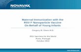 Maternal Immunization with the RSV F Nanoparticle …novavax.com/download/files/.../RSV_Presentation_Porto_3_BP_2013_1… · Maternal Immunization with the RSV F Nanoparticle Vaccine