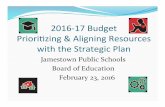 2016&17!Budget Priori2zing!&!Aligning!Resources! …ww2.jamestownpublicschools.org/wp-content/uploads/2016/02/2016 …2016&17!Budget Priori2zing!&!Aligning!Resources! with!the!Strategic!Plan!