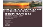 INSPIRATION - pugetsound.edu · INSPIRATION FRIDAY, NOV. 14, 2014 ... Jooeun Pak, piano Maria Sampen, viola Margaret Shelton ’11, harp Works by Claude Debussy ... La mer est plus
