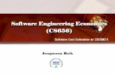 Software Engineering Economics (CS656) - KAISTspiral.kaist.ac.kr/.../download/07_Estimation_COCOMOII.pdfSoftware Engineering Economics (CS656) ... • COCOMO – Software ... • Deciding