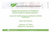 Regional Summit on Pediatric Home Asthma Interventions€¦ · Regional Summit on Pediatric Home Asthma Interventions ... o Develop comprehensive scopes of work for properties ...