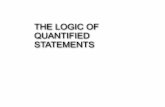 THE LOGIC OF QUANTIFIED STATEMENTS - Fordhamstorm.cis.fordham.edu/zhang/cs2100/slides/PredicateLogic.pdf · Sentences “x is a student at ... Rewrite the following without quantifiers