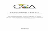 National Commission of Audit (NCA) - COMMUNITY … · National Commission of Audit (NCA) Submission to the Treasury and the Department of Finance This submission addresses key issues
