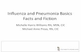 Influenza and Pneumonia Basics Facts and Fiction · Influenza and Pneumonia Basics Facts and Fiction. ... (formerly Chlamydia) pneumoniae, ... • Before Hib vaccine, ...
