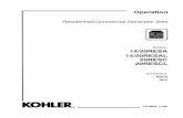 Residential/Commercial Generator Sets - Kohler Co.resources.kohler.com/power/kohler/residential/pdf/tp6804.pdf · 2018-06-18 · Residential/Commercial Generator Sets Models: 14/20RESA