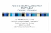 FIXED BIOFILM WASTEWATER TREATMENT - …ehs.ncpublichealth.com/oswp/docs/nps/FIXEDBIOFILM.pdf · Rotating Biological Contactors ... TREATMENT Pathogen Reduction Trickling filter –