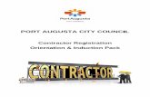Contractor Registration Orientation & Induction Pack F15/663 AR17/3044 – Contractor Orientation and Induction Pack Page 2 of 31 Contractor ... A Contractor Induction Checklist is