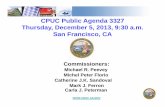CPUC Public Agenda 3327 Thursday, December 5, …cpuc.ca.gov/uploadedFiles/CPUC_Public_Website/Content/Transparen… · CPUC Public Agenda 3327 Thursday, December 5, ... San Francisco,