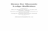 Items for Masonic Lodge Bulletinsmasoniclibrary.com/books/Items For Masonic Lodge Bulletins - G... · In Freemasonry, written history ... Egyptians, and the Eleusinian mysteries contain