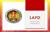 Written Test Preparation - JoinLAFDjoinlafd.org/pdf/WrittenTestPrep2014.pdf · Written Test Preparation ... Skimming can be used to identify key topics and ideas. ... The correct