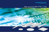 System overview EM powerLED 2 W / 4 W - Tridonic … · System overview © 2014 Tridonic 1 / 20 System components overview LED light modules TALEXXmodule STARK QLE G3 CLASSIC / TALEXXmodule
