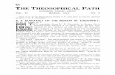 THE THEOSOPHICAL PATH - theosociety.org · THE DU'fY of the Theosophical Society is to keep alive in man his spiritual ... to observe those Spiritual laws of nature ... into modern