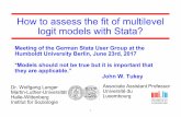 How to assess the fit of multilevel logit models with Stata? · 1 How to assess the fit of multilevel logit models with Stata? Meeting of the German Stata User Group at the Humboldt
