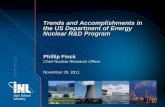 Trends and Accomplishments in the US Department of Energy ...€¦ · Trends and Accomplishments in the US Department ... Understand and minimize the risks of nuclear ... Consortium