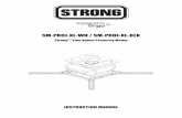 SM-PROJ-XL-WH / SM-PROJ-XL-BLK - Welcome to … · SM-PROJ-XL-WH / SM-PROJ-XL-BLK Strong™ Fine Adjust Projector Mount ... structure, such as concealed plumbing, ductwork, electrical