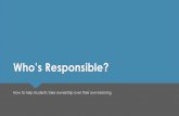 Who’s Responsible? - WordPress.com · Who’s Responsible? ... Birmingham Grid for Learning (Online Portal) MI Test Official Authoritative Site of Multiple IntelligenceS
