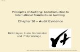 Chapter 10 Audit Evidence · Slide 10.1 Principles of Auditing: An Introduction to International Standards on Auditing Chapter 10 ...