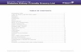 DIETARY INFORMATION Diabetes Kidney-Friendly Grocery … · DIETARY INFORMATION Diabetes Kidney-Friendly Grocery List TABLE OF CONTENTS INTRODUCTION ... DIETARY INFORMATION Diabetes