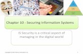 Chapter 10 - Securing Information Systemscommunity.mis.temple.edu/.../01/Week-13-Securing-Information-Syst… · Title: Chapter 10 - Securing Information Systems Author: Bruce Hohne