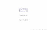 WWS 508b Precept 10 - John Palmerjohnrbpalmer.com/WWS508b/Precept10.pdf · WWS 508b Precept 10 John Palmer April 27, 2010. ... 1 | 154 274 | 428 ... I What is the partial e ect of
