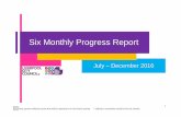 Six Monthly Progress Report - liverpool.nsw.gov.au · 1 Grey squares indicate results that will be reported on in the fourth quarter * indicate a cumulative result for the six months