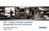 AADE – Emerging Technology Group Meeting Deepwater Multi ... · AADE – Emerging Technology Group Meeting ... Perforating Height / Interval Length ... Emerging Technology Group