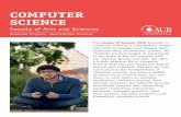COMPUTER SCIENCE - American University of Beirut · statement of purpose, ... • Advanced method and techniques for ... which enables us to pipeline the sequence of polynomial arithmetic