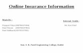 Online Insurance Information - SRPECcomputer.srpec.org.in/files/Project/2013/12.pdf · Online Insurance Information Made By : Prajapati Vikas ... My sql is a Relational Database Management