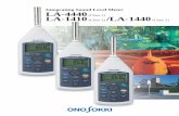 Integrating Sound Level Meter LA-4440 (Class 1) LA … · And also they are designed to focus on field measurement in ... 7 Description and ... USB-FS3 : A (male) = B (male)